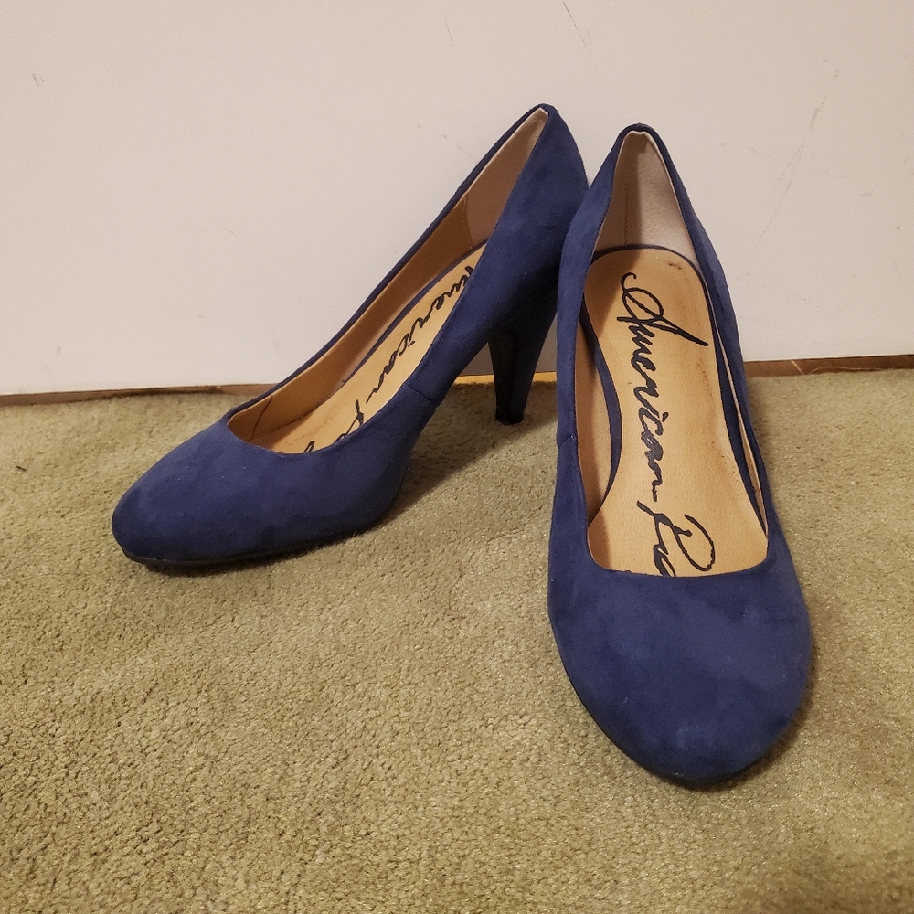 Blue Suede Heels